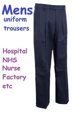 Mens trousers Navy blue Work