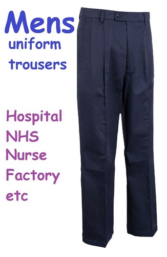 Mens trousers navy - navy, work