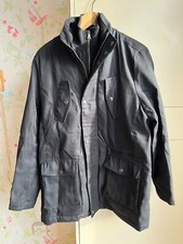 Men's Thomas Nash Jacket size M black cotton padded lots of pockets