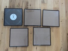 Job lot X5 Vinyl Album Frames , Plastic And Metal Frames 13"