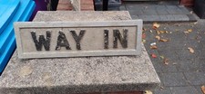 Antique Cast Aluminium Sign