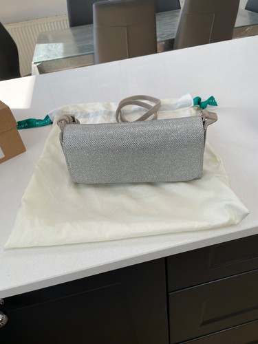 Unisa silver bag with - , taupe