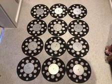 Wurlitzer jukebox 1015 1100 set of  24 , 78 rpm genuine flocked trays  Very Rare