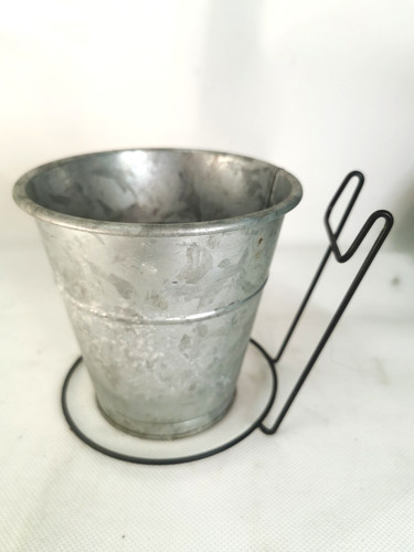 Ikea small galvanised metal - small,