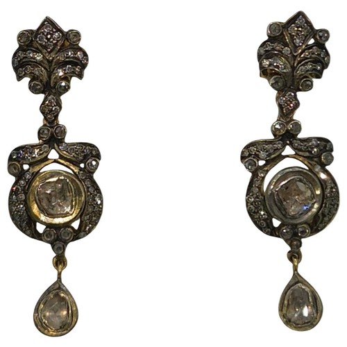 Antique diamond earrings - antique,