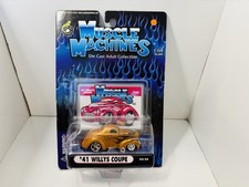 Muscle Machine 1/64 Scale '41 Willys Coupe - Copper & Flames - Blister Pack