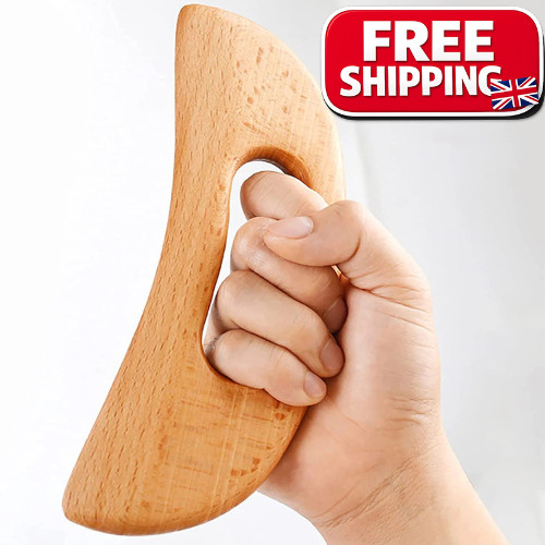 Wooden gua sha massage tool - wooden,