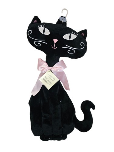 Large novelty next black cat - black,