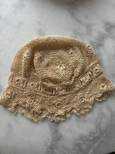 Vintage lace bonnet - vintage,