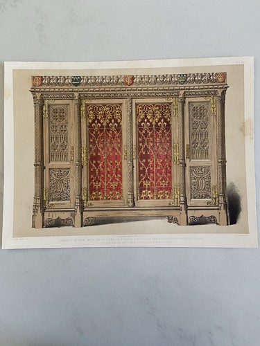 Antique chromolithograph - chromolithograph, –