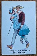1917 Broadstairs Comic Postcard Edwardian Couple To St Edmunds School Canterbury