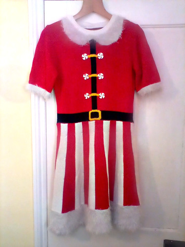 Christmas dress s santa - dress, 10/12