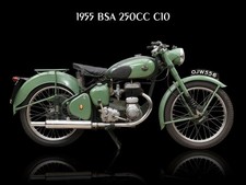 1955 BSA 250cc C10 Motorcycle