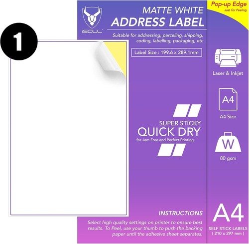 Address labels label per - labels, 1