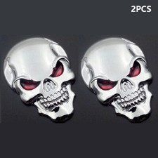2pcs Skull skeleton Emblem