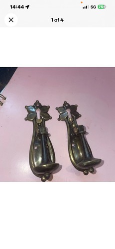 Vintage brass wardrobe - brass,