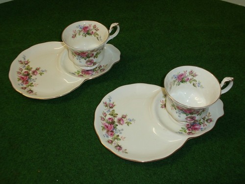 Pair royal albert moss rose - royal,