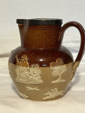 Doulton Lambeth Silver Rimmed