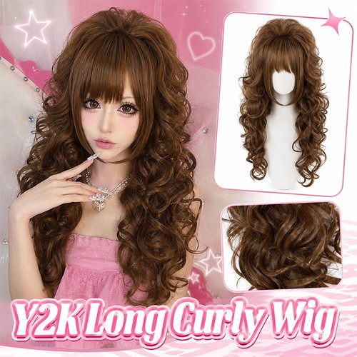 Y2k curly wig full head - wig, gal