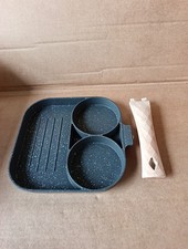 3 Hole Frying Pot Pan Egg Pan Non Stick Egg Ham Pancake Steak Breakfast Machine