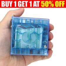 3D Cube puzzle money maze bank saving coin collection case box fun brain gameDvi