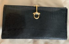 vintage Launer leather clutch