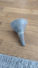 VINTAGE ORIGINAL PROP METAL - TIN OIL OR FUEL FUNNEL