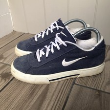 Vintage 90s Nike GTS Canvas Court Tennis Shoes Men’s Uk 5Navy Blue
