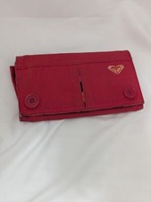 Quiksilver Fold Women’s Purse Wallet Material Pink Navy Press Stud Closure