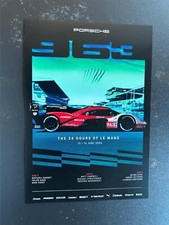 Official Porsche Penske Team 963 6x8 card  Le Mans 24 2024