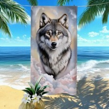Wolf Beach Towel