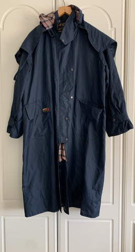 Vintage bronte blue trench - vintage,
