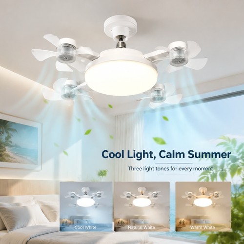E27 retractable ceiling - e27, fan