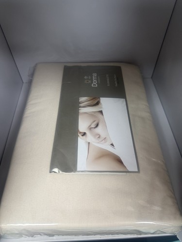 Dorma flannelette cream - flannelette, double