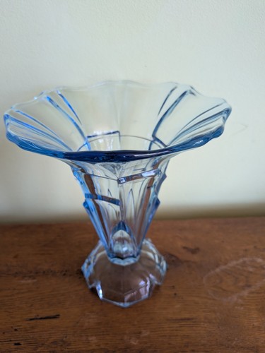 Blue glass art deco - blue, 1920s