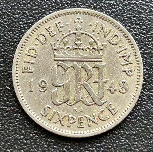 1948 george sixpence - 1948,
