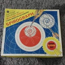Vintage Spirograph Drawing Sacred  Geometry Traditional Classic  Game 1960’s