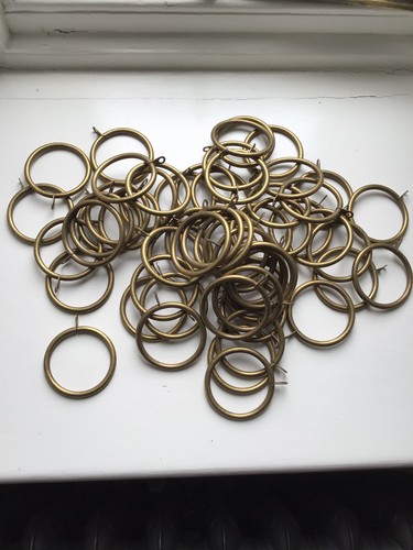 Brass curtain hanging - hanging, rings