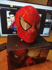 Handwork 1:1 Spiderman Tobey Maguire Hood Winking Mask Headwear Adult Wearable^^