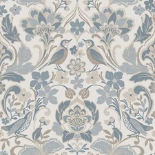Folk Floral Wallpaper Birds