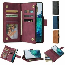 Leather Zip Wallet Case Huawei