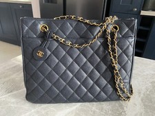 Chanel Caviar Bag Gold Hardware Vintage Tote