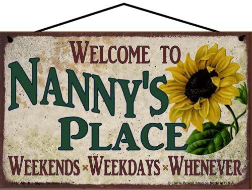 Welcome nanny place sign - nanny's,