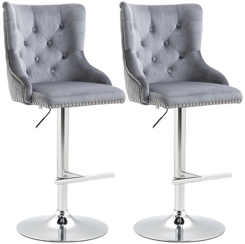 Homcom bar stools set - bar, 2