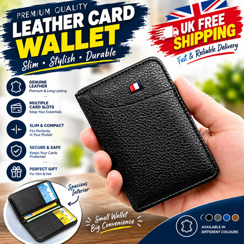 Men anti scan leather - men, slim