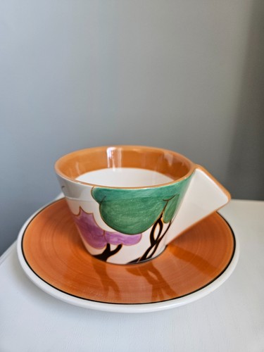 Clarice cliff cup saucer - clarice,