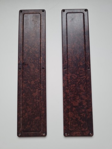 Pair vintage bakelite door - of,