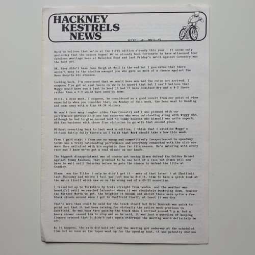 Hackney speedway supporters - hackney,
