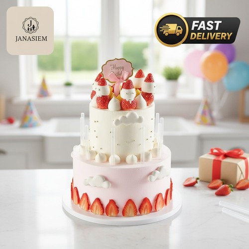 Durable white cake supports - durable,
