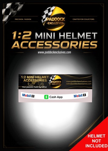 Mini helmet visor strip - 1:2,